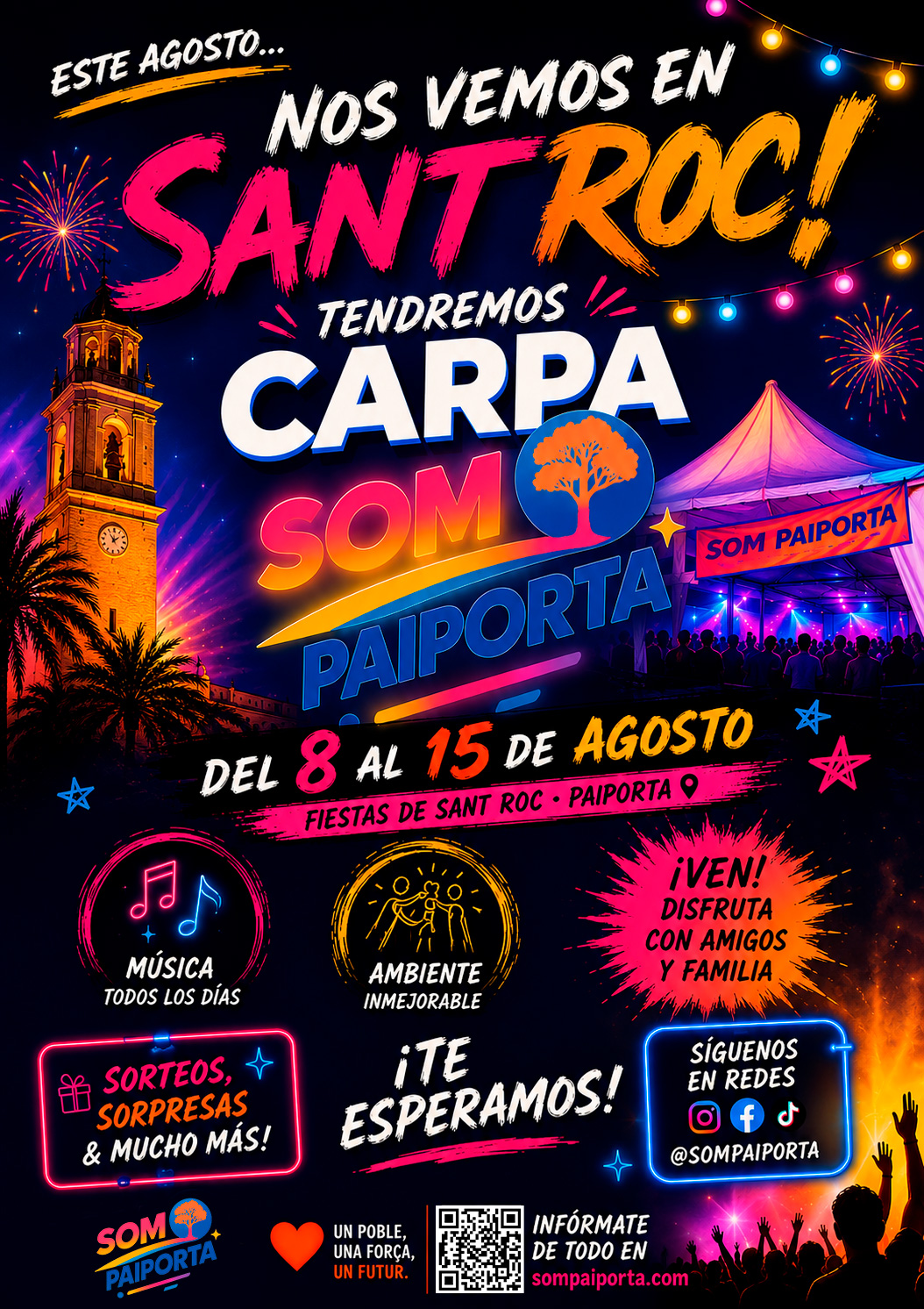 Cartel Carpa Som Paiporta · Fiestas de Sant Roc
